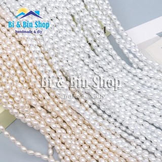 Hạt Trai Chuỗi Ngọc Nhân Tạo Hình Lu Thống Làm Dây Chuyền, Vòng Tay, Trang Sức Handmade