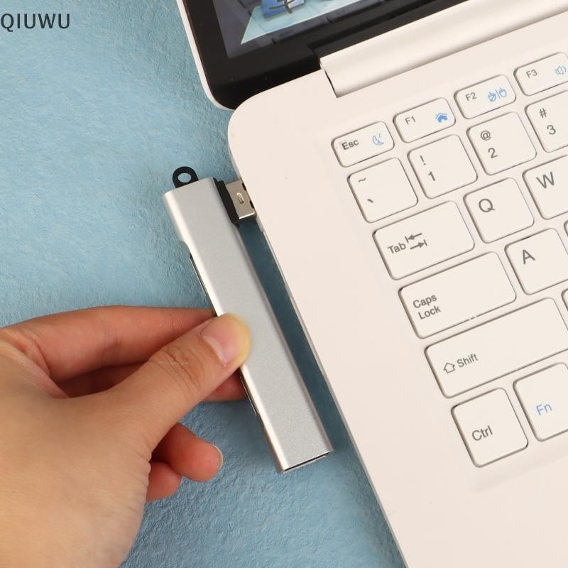 QIUWU 1 Phụ kiện máy tính PC 4 cổng USB 3.0 HUB Bộ chia loại C tốc độ cao 5Gbps HUB đa cổng 4 cổng USB 3.0 2.0.