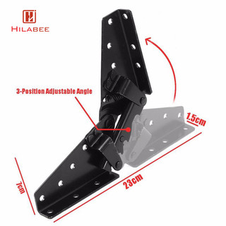 Bản lề cơ chế giường Sofa 2 miếng - 3 vị trí Góc có thể điều chỉnh màu đen