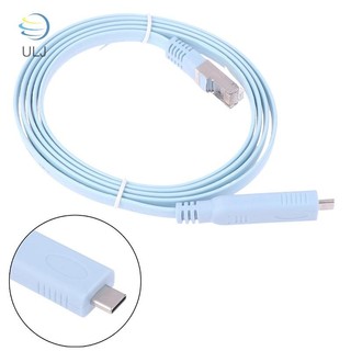 Cáp điều khiển ULJ 1.5m Usb C sang Rj45 Rs232 Bộ chuyển đổi nối tiếp cho bộ định tuyến Cáp điều khiển Type-C Rj 45.