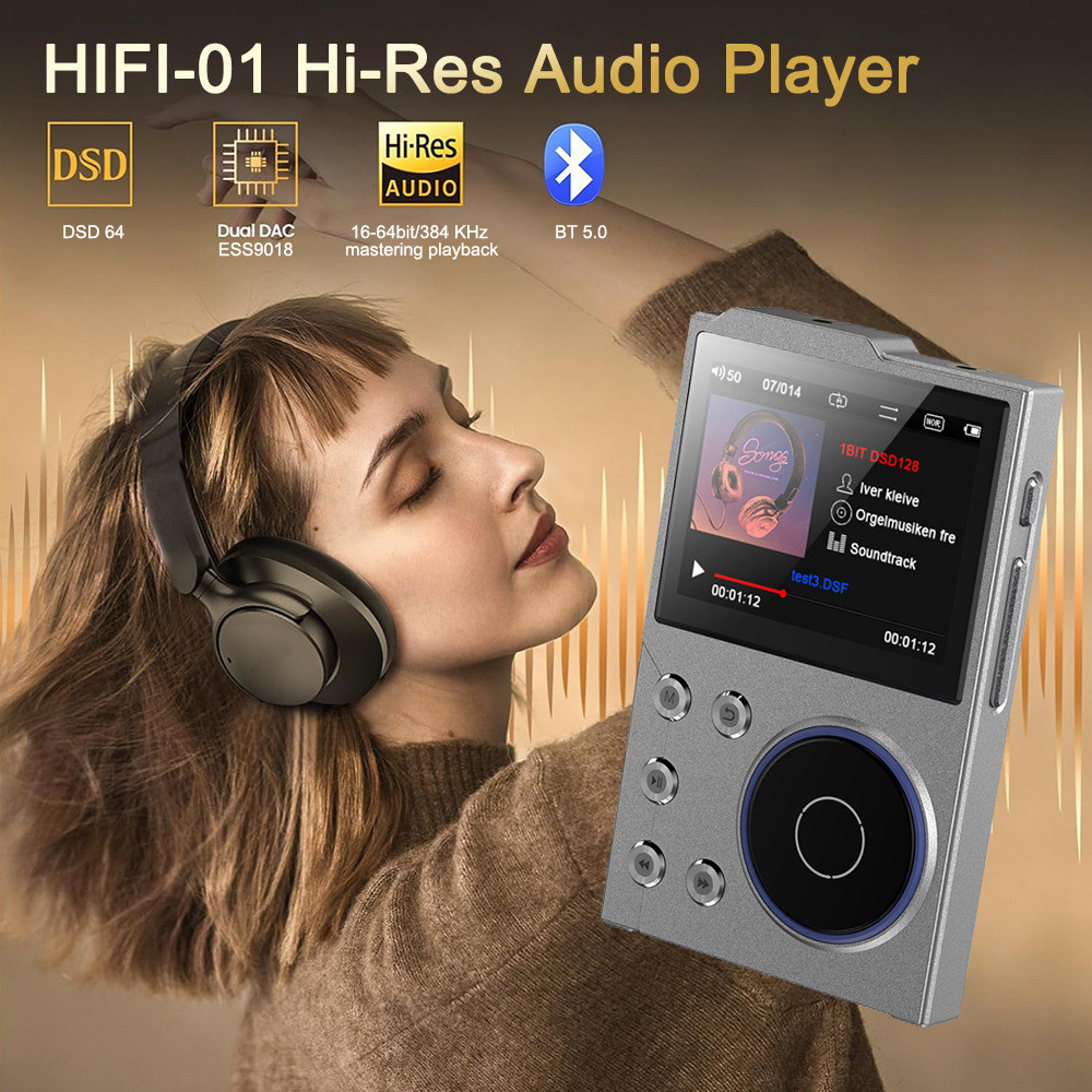Hi-Fi MP3 Player Bluetooth 5.0 Lossless DSD DAD Âm thanh kỹ thuật số ...