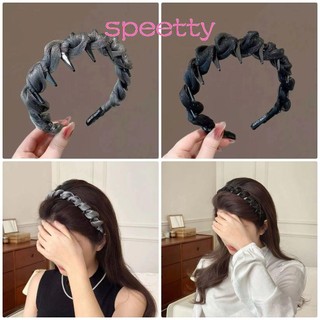 TỐC ĐỘ 1 Chiếc Vòng Tóc Băng Đô Lưới Hình Chữ U Thanh Lịch Răng Tóc Sáng Bóng Chống Trơn Trượt Thời Trang Bền Đẹp Cho Nữ Bé Gái