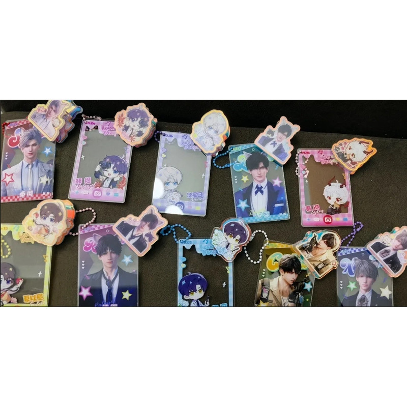 Hộp mù Love and Deepspace Acrylic PP Clip + Bộ thẻ 10 cái / hộp | Quà tặng lấy cảm hứng từ trò chơi Otome
