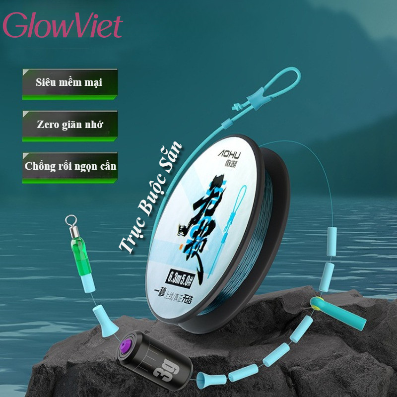 Trục Buộc Sẵn, Dây Trục Câu Đài Buộc Sẵn, Bộ dụng cụ Fishing Fish, Lực tải lớn, chống Mài Mòn