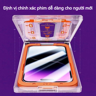 Kính cường lực tự dính chống bụi chống vân tay dán nhanh - dành cho iPhone 11 12 13 14 15 16 17 XR XS XSMAX 17air