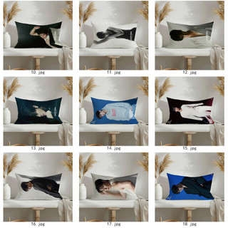Vỏ Gối Ngôi Sao CHA EUN WOO Vỏ Gối Hình Chữ Nhật Polyester In Hình Một Mặt Trang Trí Nhà Cửa (Không Có Lõi Gối)