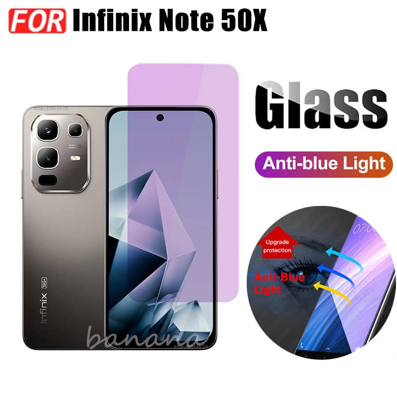 Dành cho Infinix Note 50X Kính cường lực chống ánh sáng xanh Infinix Note 50 Pro + Kính cường lực chống gián điệp Bảo vệ màn hình + Phim ống kính máy ảnh + Phim mặt sau