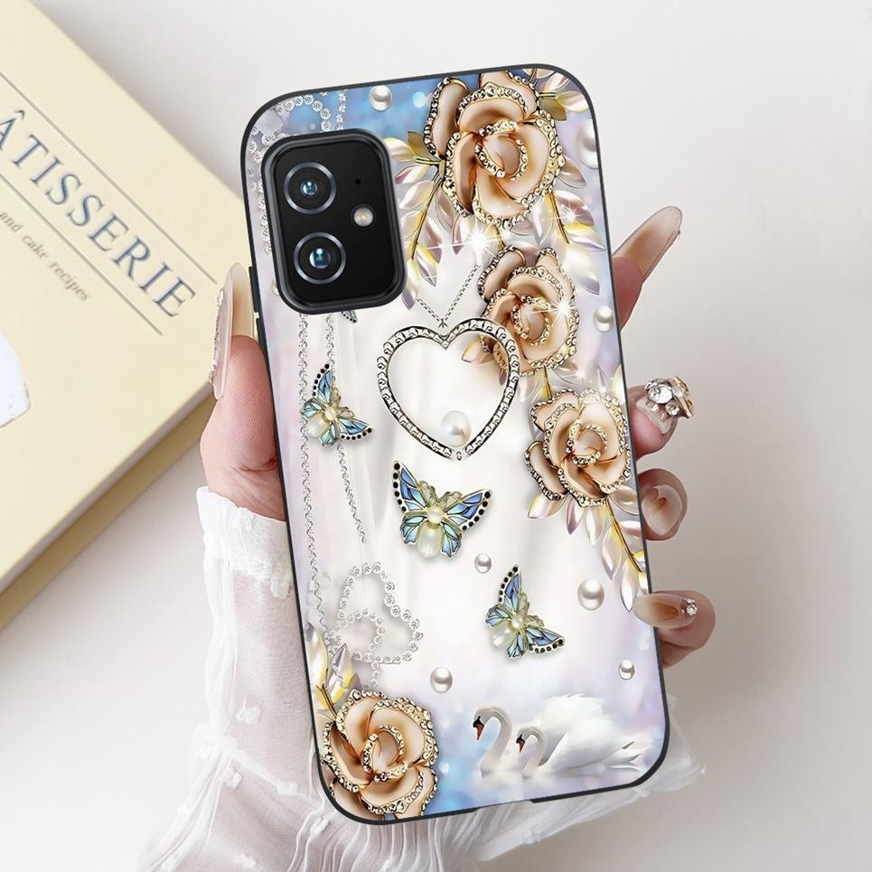 Họa Tiết Thời Trang Hoa Động Vật Đáng Yêu Cho ASUS Zenfone 7 8 ZS670KS ZS671KS ZS590KS Ốp Điện Thoại Silicon Lỏng Mềm Mờ