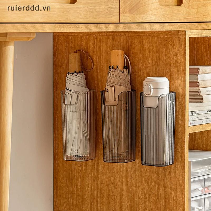# ruierddd # 1 / 3 Chiếc Ô Treo Tường Không Đục Lỗ Giá Để Đồ Ô Cửa Xô Bảo Quản Túi Nhựa Hộp Bảo Quản Xô.