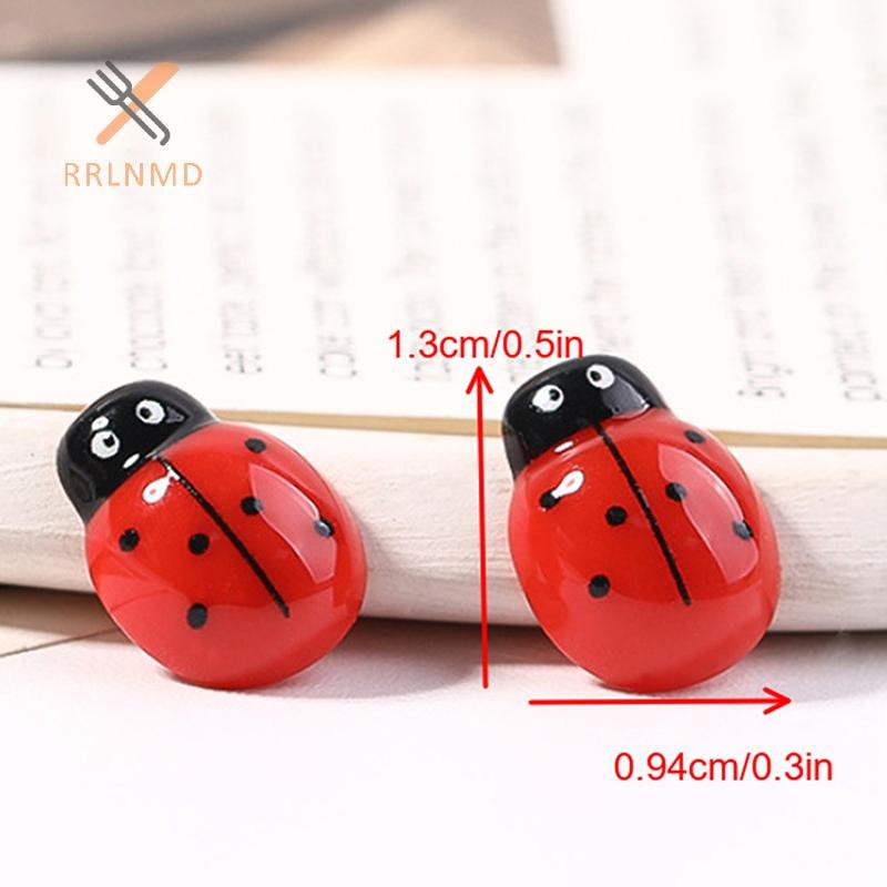 RRLNMD 5 Chiếc Hoạt Hình Ong Bọ Rùa Nhựa Dễ Thương Trang Sức Làm DIY Phụ Kiện Trang Trí MỚI