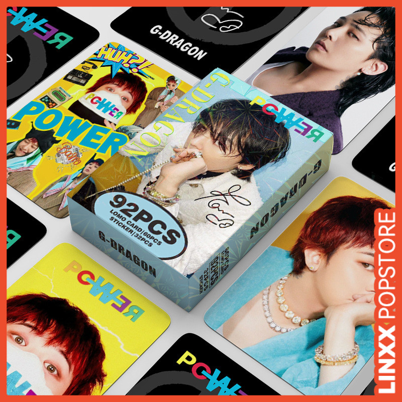 LINXX 92 Chiếc BIGBANG G-Dragon Bộ Sưu Tập Đặc Biệt Lomo Cards Bộ Với Hình Ảnh Độ Nét Cao Quạt K-Pop Hàng Hóa Sưu Tập Photocards