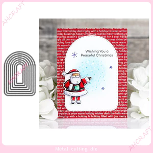 Vòm Khung Cắt Khuôn Sổ Lưu Niệm Kim Loại Thép Carbon Cắt Chết Dập Nổi Khắc Mẫu DIY Album Ảnh Sổ Tay Thiệp Chúc Mừng Trang Trí