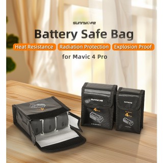 Dành Cho DJI Mavic 4 Pro Pin Chống Cháy Nổ Túi Pin Lithium Bảo Quản An Toàn Chống Cháy Túi Bảo Vệ Drone Pin Phụ Kiện