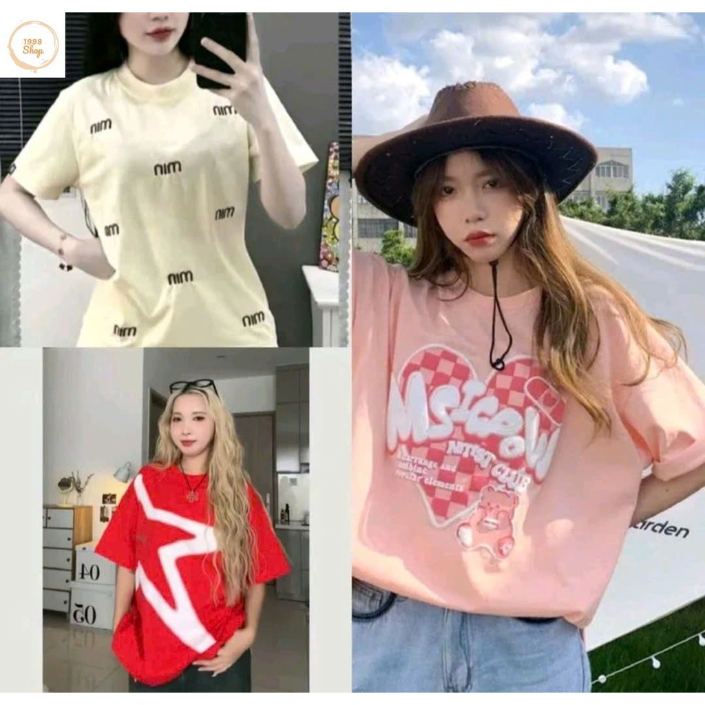 Tổng hợp các mẫu Áo Phông Form Rộng Tay Lỡ nhiều mẫu mới siêu xinh