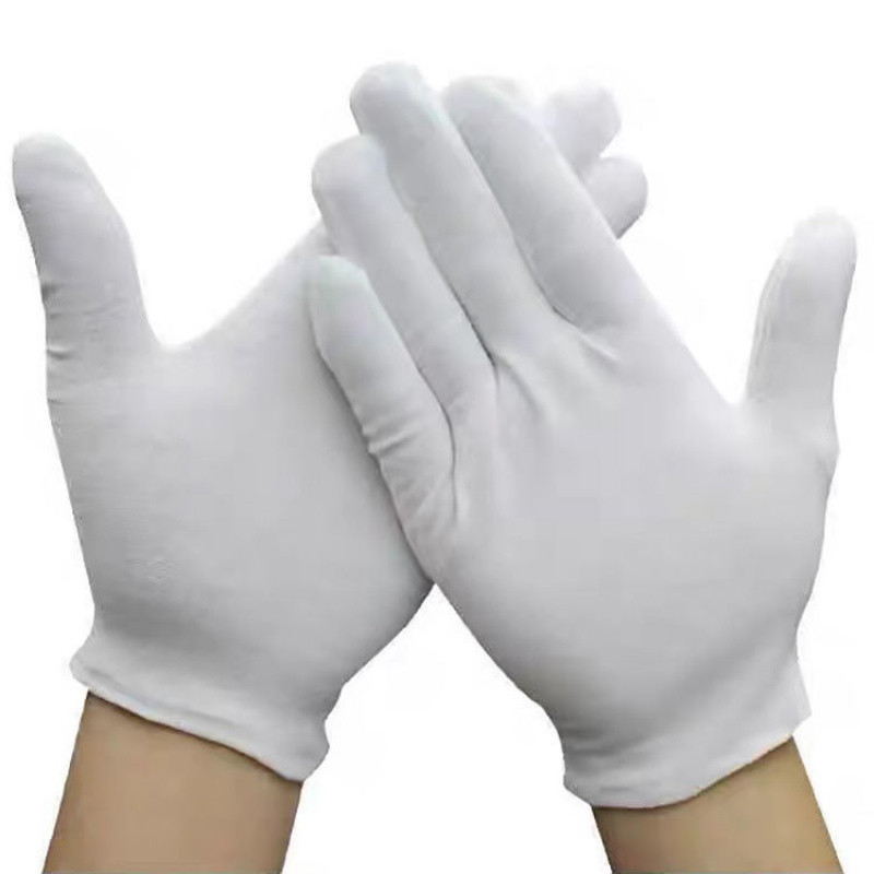 Trẻ Em Phong Cách Mỏng Mẫu Giáo Hiệu Suất Găng Tay Cotton Học Sinh Tiểu Học Sân Khấu Khiêu Vũ Nghi Thức Thể Dục Dụng Cụ Hiệu Suất Găng Tay Trắng Trường Học