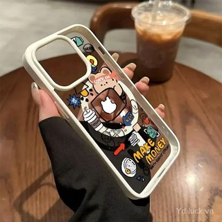 Ốp điện thoại từ tính hình gấu, phong cách sáng tạo, tương thích với iPhone 15 Pro, 16 Plus, 13 Pro Max, 12, 14 Pro Max, 11 Pro, 16, 15, 14, 12 Pro Max, 13, chống sốc