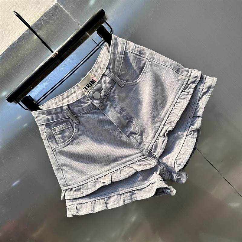 Ban Đầu Dạo Phố Cao Cấp Chữ A Quần Short Nữ Mùa Hè Lớn Đỏ Nóng Cô Gái Quần Rời Ôm Hơn Nhìn