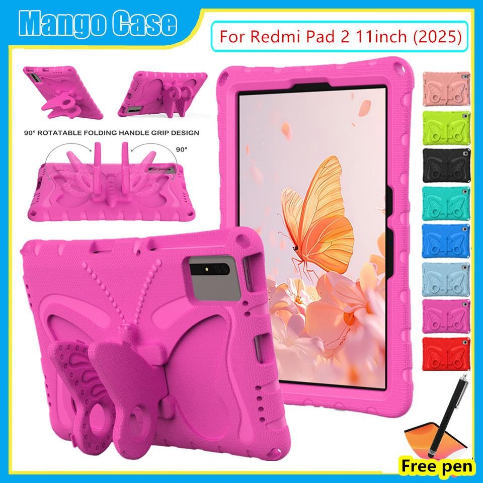 Ốp Lưng Cho Redmi Pad 2 11inch 2025 Bảo Vệ EVA Bọt Đứng Trẻ Em An Toàn Trẻ Em Vỏ Chống Sốc Vỏ Dây Đeo