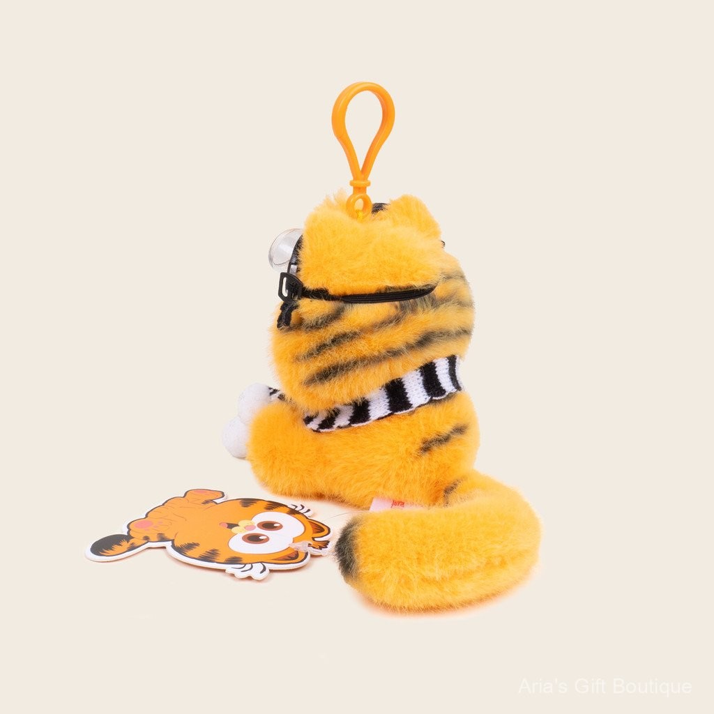 [Aria] MỚI HƠN Chính hãng Garfield Búp bê nhồi bông sáng tạo DIY Móc khóa Túi xách Mặt dây chuyền Quà tặng mùa tốt nghiệp