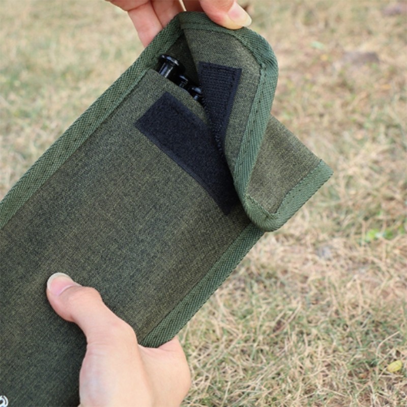 2Pcs Oxfords Cloth Tent Stake Storage Bag Camping Tent Accessories Storage Bag
