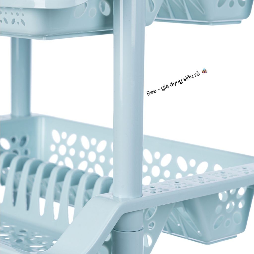 Kệ úp bát 2 tầng 3 tầng có khay hứng nước thiết kế bắt mắt decor phòng bếp Việt Nhât (mã 5595-2,3)