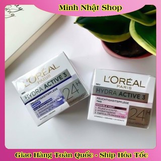 [auth] Kem dưỡng da Loreal Hydra Active 3 24h - Nội địa Đức Đủ Bill [Hot]