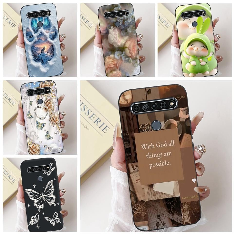 Họa Tiết Thời Trang Hoa Động Vật Đáng Yêu Cho LG K61 Q61 2020 / LG K52 Q52 2020 Ốp Lưng Điện Thoại Mờ Mềm Lỏng Silicon