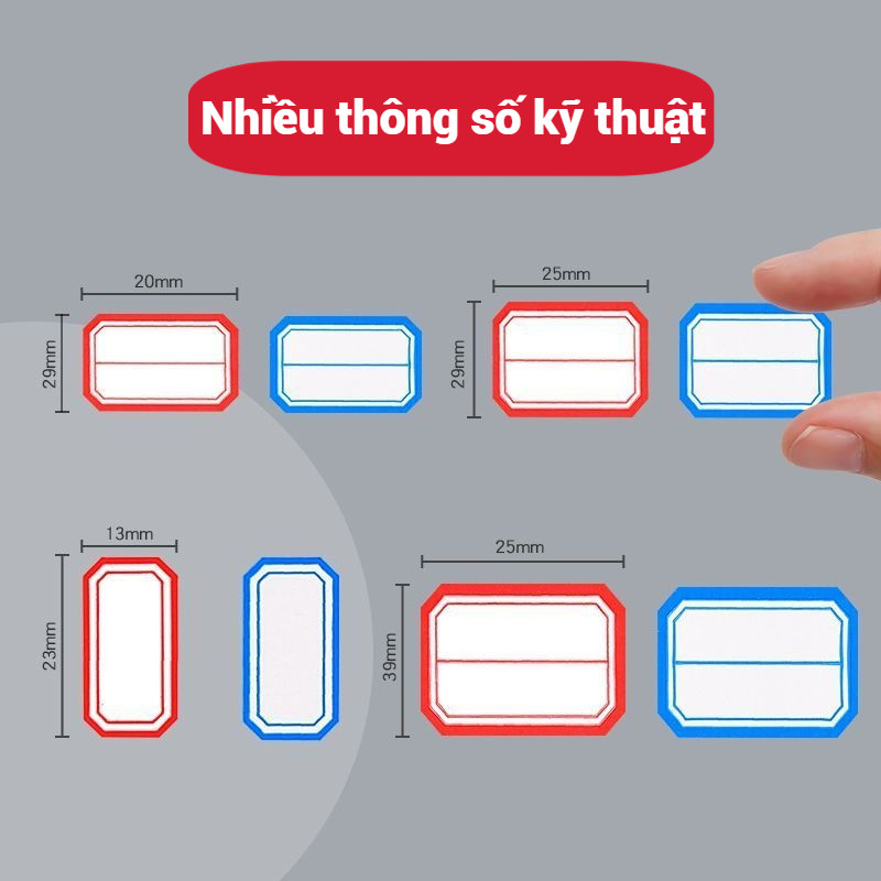 Nhãn dán ghi tên chống thấm nước - Tem nhãn dán giá tiền, ghi chú đánh dấu đồ vật