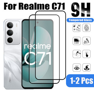1-2 Chiếc Realme C71 Kính Cường Lực Bảo Vệ Màn Hình Cho Realme C75x C75 C63 C67 C65 C55 C53 C51 4G 9D Kính Bảo Vệ Phim