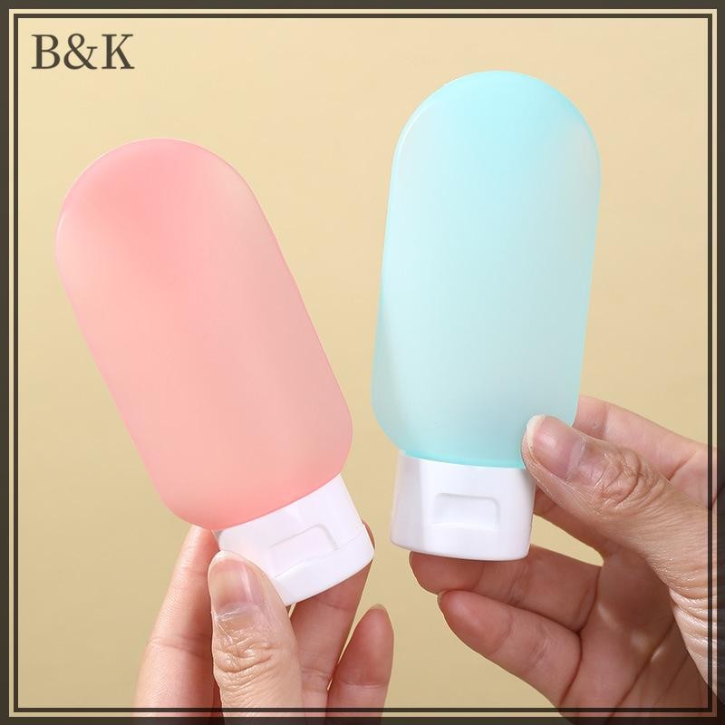 Lady 3 Cái / bộ Chai Có Thể Đổ Lại 60ml Silicon Mềm Lotion Hộp Bóp Ống Trống Chai Di Động Du Lịch Dầu Gội Chai VN