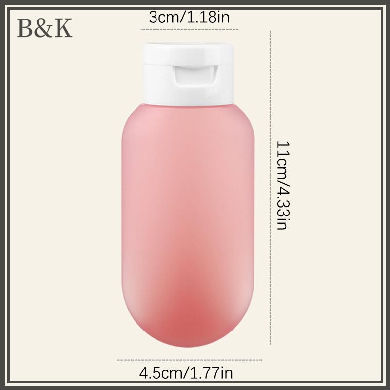 Lady 3 Cái / bộ Chai Có Thể Đổ Lại 60ml Silicon Mềm Lotion Hộp Bóp Ống Trống Chai Di Động Du Lịch Dầu Gội Chai VN
