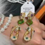 Handmade Zircon Sang Trọng Thanh Lịch Tinh Tế Bông Tai Nữ Bán Buôn Độc Đáo