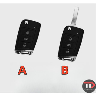 Vỏ chìa khóa ô tô bằng da thật của Volkswagen Thích hợp cho Lavida Sagitar Taiyue Tiguanbaolai