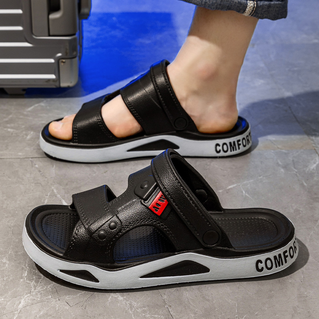 🔥Còn hàng🔥Dép sandal nam,Đế mềm nhẹ chống trượt dép ngoài trời 3 màu có sẵn(size38-45)