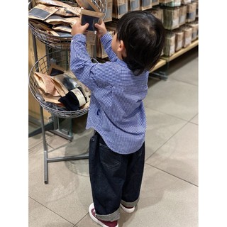 Quần jeans xanh và đen cho bé trai mùa xuân và mùa thu, phong cách Hàn Quốc, quần mềm mại, quần thường ngày cho trẻ em, trang phục trẻ em