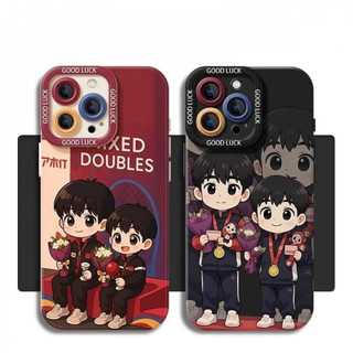 Ốp điện thoại Champion Shatou cho iPhone16 / 15 / 14 / 13 / MINI / 12 / 11 / Pro MAX / X / XS / XR / 7 / 8 / 6 Vỏ bảo vệ toàn diện bằng silicon lỏng chống sốc và chống rơi