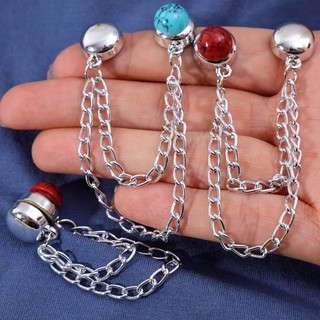 [GuuDuu] 2 / 5 Kẹp cố định quần áo nam châm - DIY No May Crafts - Kẹp chân quần có thể điều chỉnh có dây chuyền - Có thể tháo rời, chống trượt, đa năng - Pin cổ áo Cardigan hợp kim