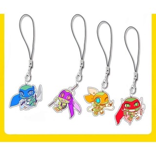 [Chìa khóa] Anime Teenage Mutant Ninja Turtles Dây đeo điện thoại hoạt hình dễ thương Phụ kiện cho ba lô học sinh Hộp đựng bút giá trị cao Quà tặng chìa khóa XHRJ