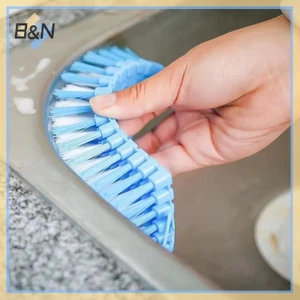 Bàn chải làm sạch linh hoạt đa chức năng B & N Bàn chải làm sạch bếp gia đình Bàn chải làm sạch bồn tắm Máy chà sàn gạch Bàn chải quần áo Dụng cụ gia đình.