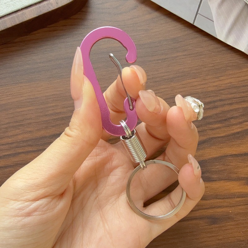 1 / 2 / 3 / 4 Móc khóa kim loại cầm tay đơn giản - Carabiner chất lượng cao - Hợp kim kẽm bền