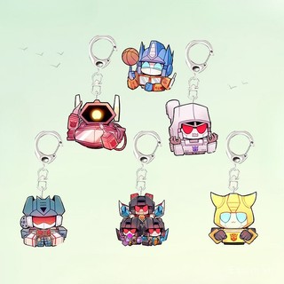 [Keychain] Móc khóa hàng hóa Transformers Bumblebee Starscream, trang trí ba lô sinh viên hoạt hình sáng tạo, phụ kiện nhỏ tinh xảo CKMB