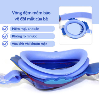 Kính Bơi Trẻ Em Hoạt Hình 3D, Kính Bơi Chống Nước Chống Sương Mờ Cho Bé Trai Bé Gái Từ 2-8 Tuổi