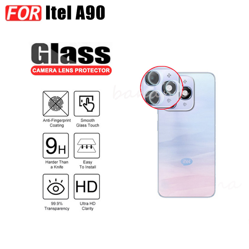 Kính cường lực gốm 3 TRONG 1 Itel A90 4G cho Itel A80 A70 A50 A50C A60 Ống kính máy ảnh Kính bảo vệ màn hình và phim mặt sau