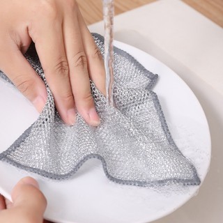 Combo 10 Khăn Rửa Chén Sợi Kim Loại
