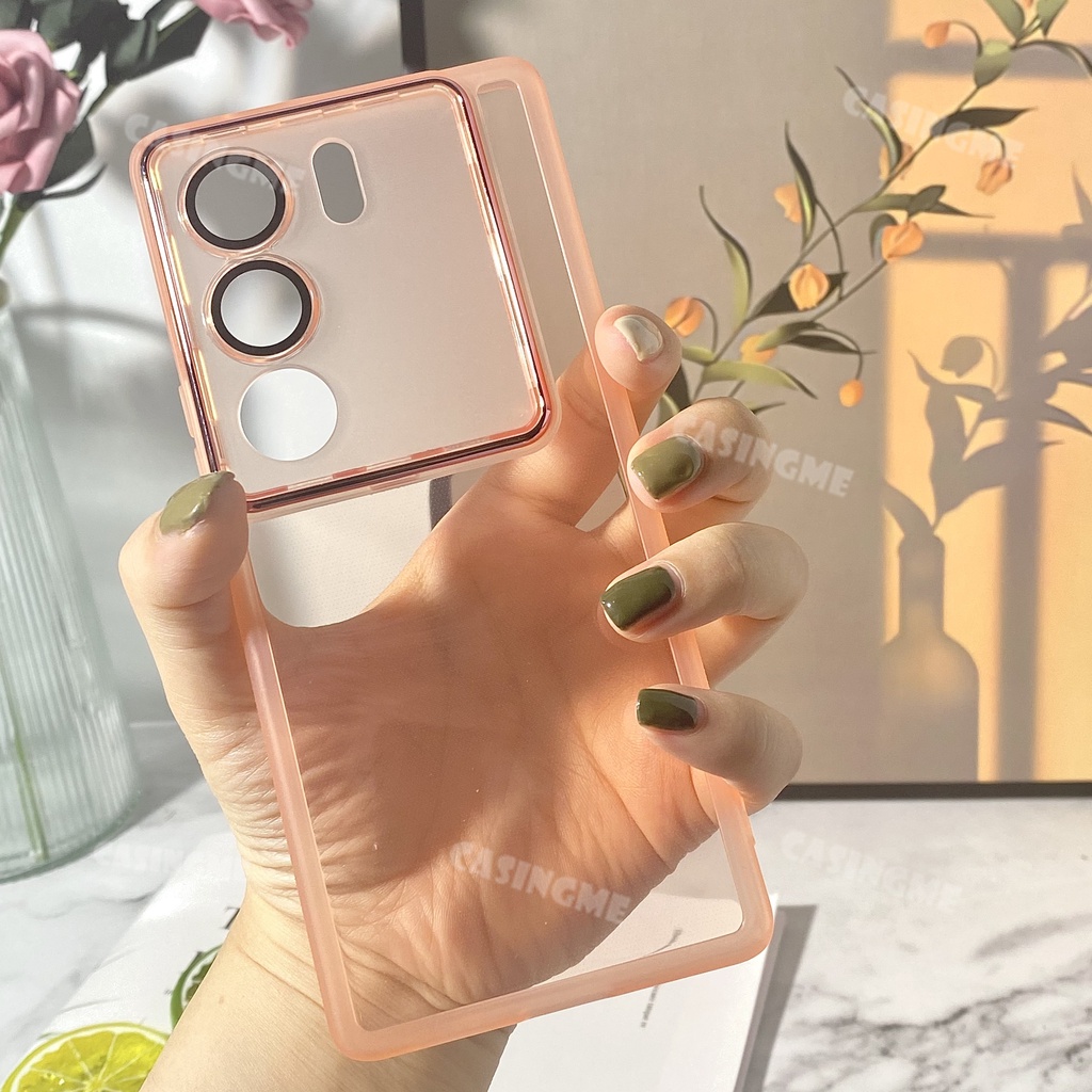 Vivo V30 V29 5G 2023 Camera Bảo Vệ Ống Kính Mạ Điện Mềm Trong Suốt Cho Vivo V29 V29E 29V VivoV29 V29E 2023 4G 5G Ốp lưng Silicon Trong Suốt Chống Sốc