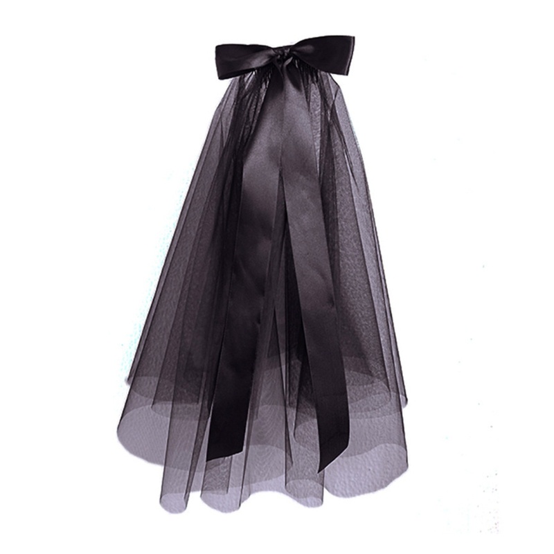 Bầu Trời Lãng Mạn Đám Cưới Cô Dâu Veil Với Nơ Cô Dâu Veil Ngắn Voan Veil Đám Cưới Phụ Kiện Tóc Cho Nữ Phù Dâu