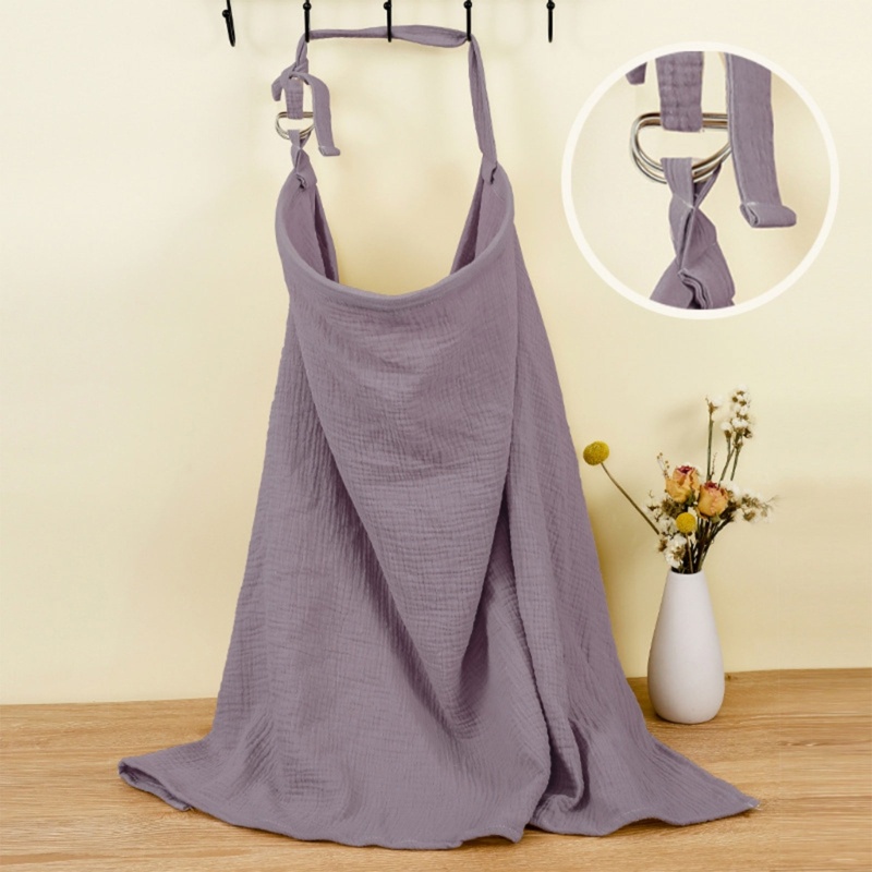 Dasbsug Privacy Nursing Cover Vỏ bọc thoải mái cho con bú Tạp dề Cotton 2 lớp