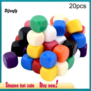 Dj 20 Chiếc 16 Mm Opaque Trống D6 Sáu Mặt Xúc Vice Đồ Chơi Giảng Dạy Tài Nguyên Dự Tiệc Tiếp Liệu