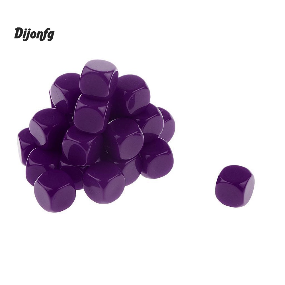 Dj 20 Chiếc 16 Mm Opaque Trống D6 Sáu Mặt Xúc Vice Đồ Chơi Giảng Dạy Tài Nguyên Dự Tiệc Tiếp Liệu