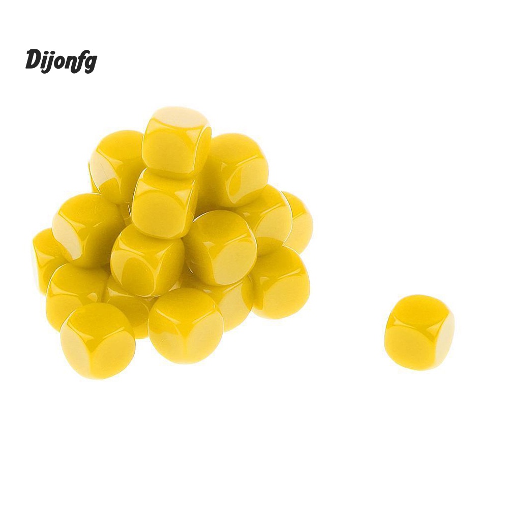 Dj 20 Chiếc 16 Mm Opaque Trống D6 Sáu Mặt Xúc Vice Đồ Chơi Giảng Dạy Tài Nguyên Dự Tiệc Tiếp Liệu